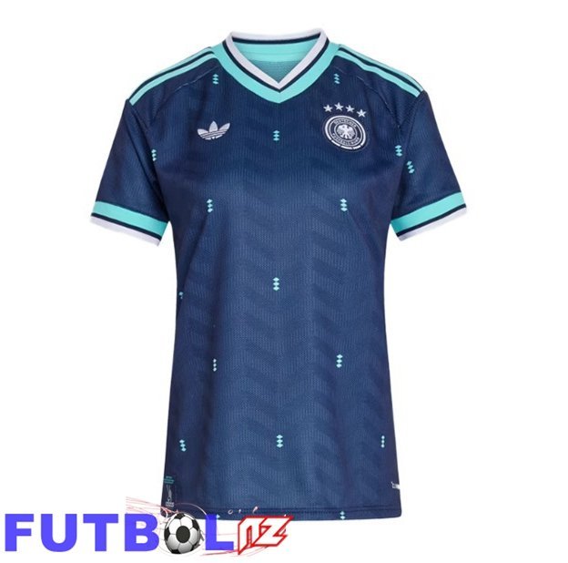 Camisetas De Futbol Alemania Mujer Segunda Azul Real Copa Del Mundo 2026