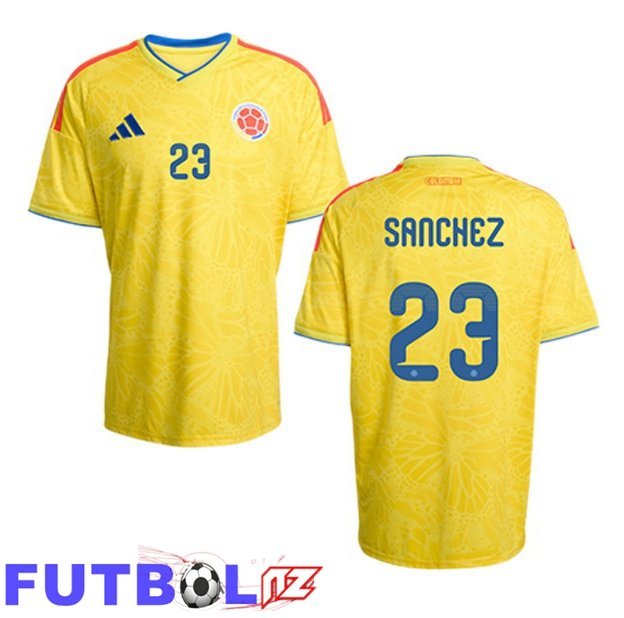 Camisetas De Futbol Colombia (SANCHEZ 23) Primera Amarillo Copa Del Mundo 2026