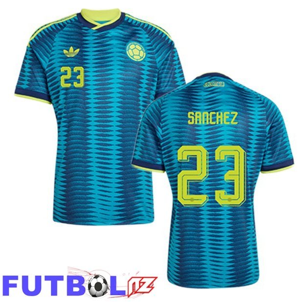 Camisetas De Futbol Colombia (SANCHEZ 23) Segunda Azul Copa Del Mundo 2026