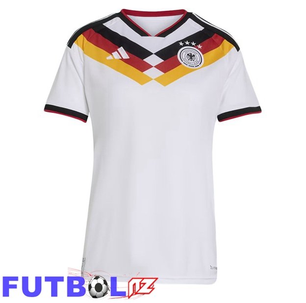 Camisetas De Futbol Alemania Mujer Primera Blanco Copa Del Mundo 2026
