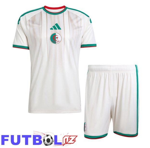 Camisetas De Futbol Argelia Ninos Primera Blanco Copa Del Mundo 2026
