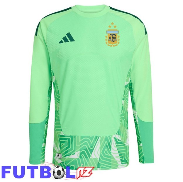 Camisetas De Futbol Argentina Portero Manga Larga Verde Copa Del Mundo 2026