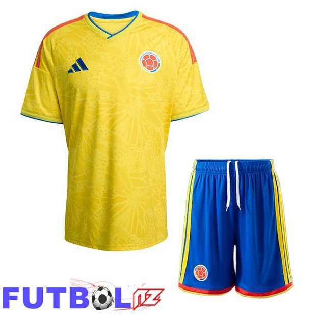 Camisetas De Futbol Colombia Ninos Primera Amarillo Copa Del Mundo 2026