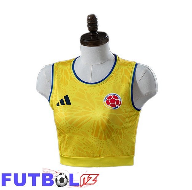 Camisetas De Futbol Colombia Court Mujer Primera Amarillo Copa Del Mundo 2026