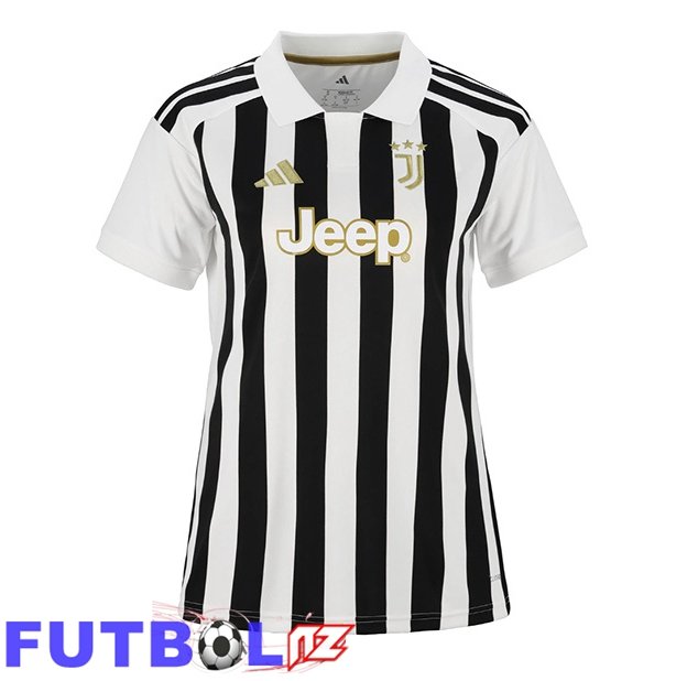 Camisetas De Futbol Juventus Mujer Primera Negro Blanco 2026/2027