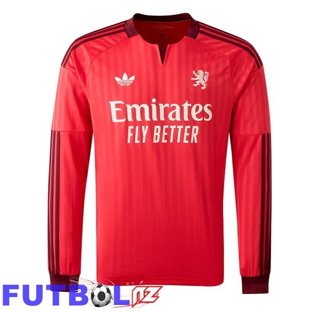 Camisetas De Futbol lyon OL Segunda Manga Larga Rojo 2026/2027