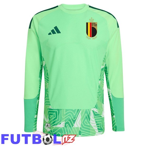 Camisetas De Futbol Bélgica Portero Manga Larga Verde 2026/2027