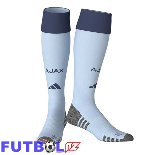 Calcetines De Futbol AFC Ajax Tercera Azul Blanco 2026/2027 Calcetines De Futbol AFC Ajax Tercera Azul Blanco 2026/2027