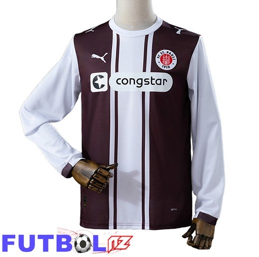 Camisetas De Futbol St Pauli Manga Larga Edición Especial Blanco/Marrón 2026/2027