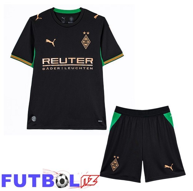 Camisetas De Futbol Monchengladbach Ninos Segunda Negro 2026/2027