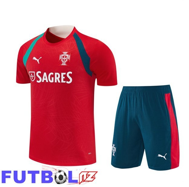 Camiseta Entrenamiento Portugal + Cortos Rojo 2026/2027
