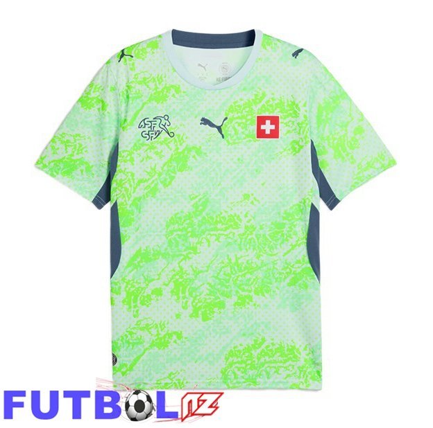 Camisetas De Futbol Suiza Segunda Verde Copa Del Mundo 2026