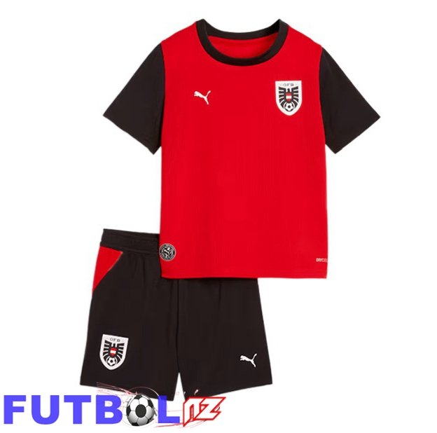Camisetas De Futbol Austria Ninos Primera Rojo Copa Del Mundo 2026