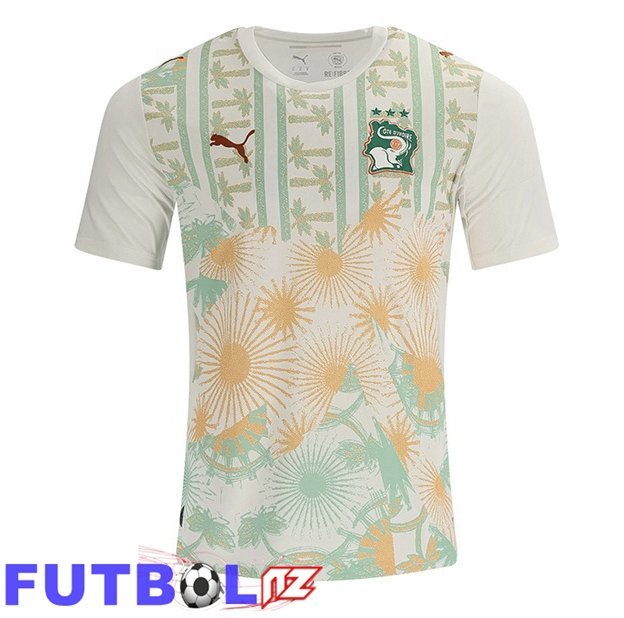 Camisetas De Futbol Costa De Marfil Segunda Blanco Verde Copa Del Mundo 2026 Camisetas De Futbol Costa De Marfil Segunda Blanco Verde Copa Del Mundo 2026