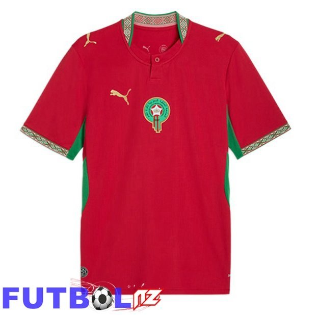 Camisetas De Futbol Marruecos Primera Rojo Copa Del Mundo 2026 Camisetas De Futbol Marruecos Primera Rojo Copa Del Mundo 2026