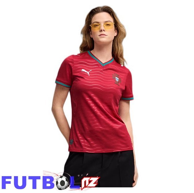 Camisetas De Futbol Portugal Mujer Primera Rojo Copa Del Mundo 2026