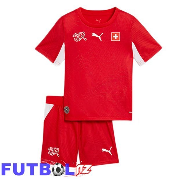 Camisetas De Futbol Suiza Ninos Primera Rojo Copa Del Mundo 2026