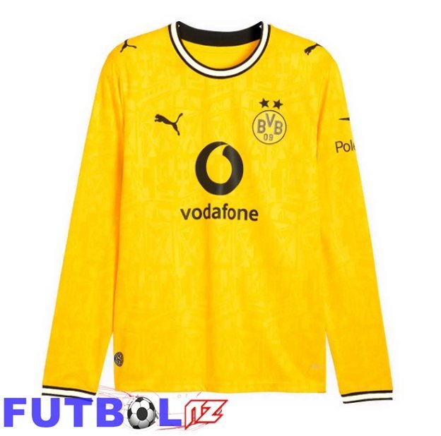 Camisetas De Futbol Dortmund BVB Primera Manga Larga Amarillo 2026/2027