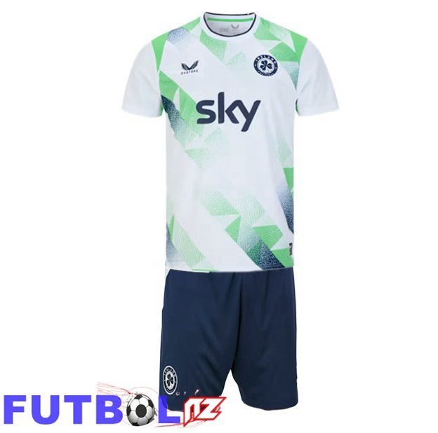 Camisetas De Futbol Irlanda Ninos Segunda Blanco Copa Del Mundo 2026