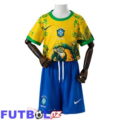Camisetas De Futbol Brasil Ninos Edición Especial Amarillo 2026/2027
