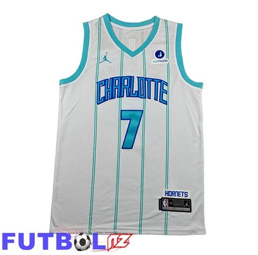 Camiseta Charlotte Hornets (KNUEPPEL #7) 2026/27 Blanco/Verde