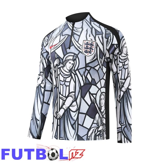 Sudadera De Entrenamiento Inglaterra Blanco Gris 2026/2027