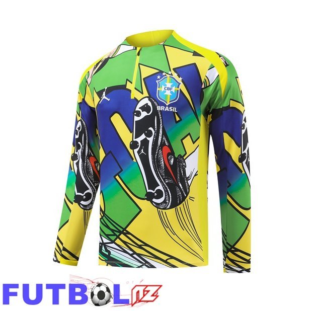 Sudadera De Entrenamiento Brasil Amarillo Verde 2026/2027