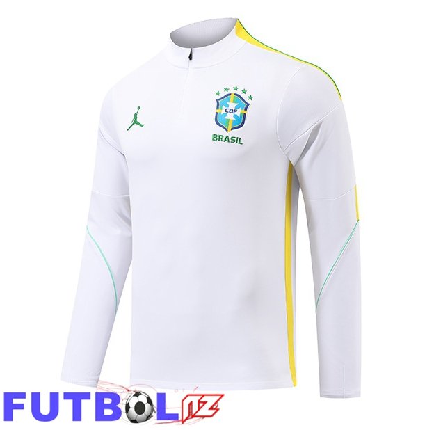 Sudadera De Entrenamiento Brasil Blanco 2026/2027