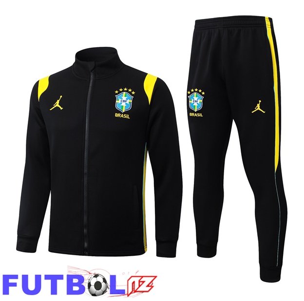 Chandal Equipos De Futbol - Chaqueta Brasil Negro 2026/2027