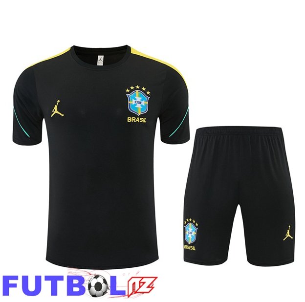 Camiseta Entrenamiento Brasil + Cortos Negro 2026/2027