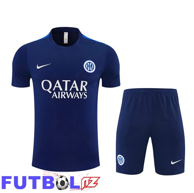 Camiseta Entrenamiento Inter Milan + Cortos Azul Real 2026/2027