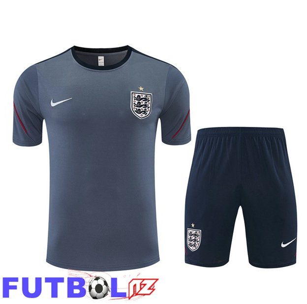 Camiseta Entrenamiento Inglaterra + Cortos Gris 2026/2027