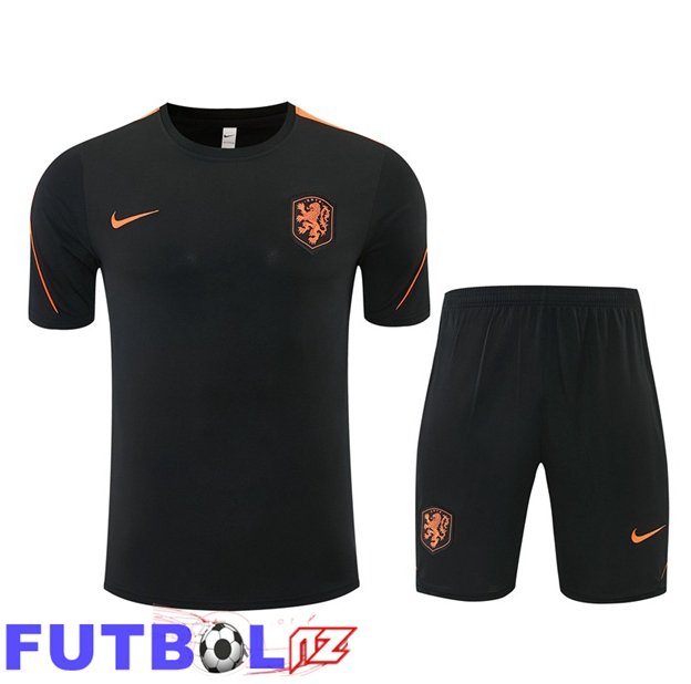 Camiseta Entrenamiento Países Bajos + Cortos Negro 2026/2027