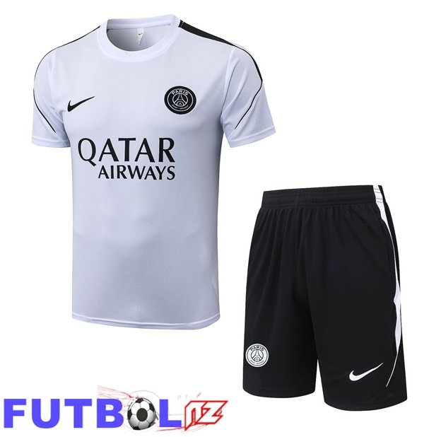 Camiseta Entrenamiento Paris PSG + Cortos Blanco 2026/2027