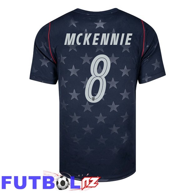 Camisetas De Futbol Estados Unidos (Weston McKennie 8) Segunda Negro Copa Del Mundo 2026