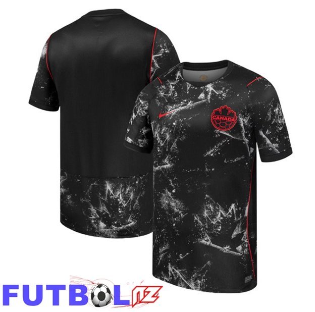 Camisetas De Futbol Canadá Segunda Negro Copa Del Mundo 2026