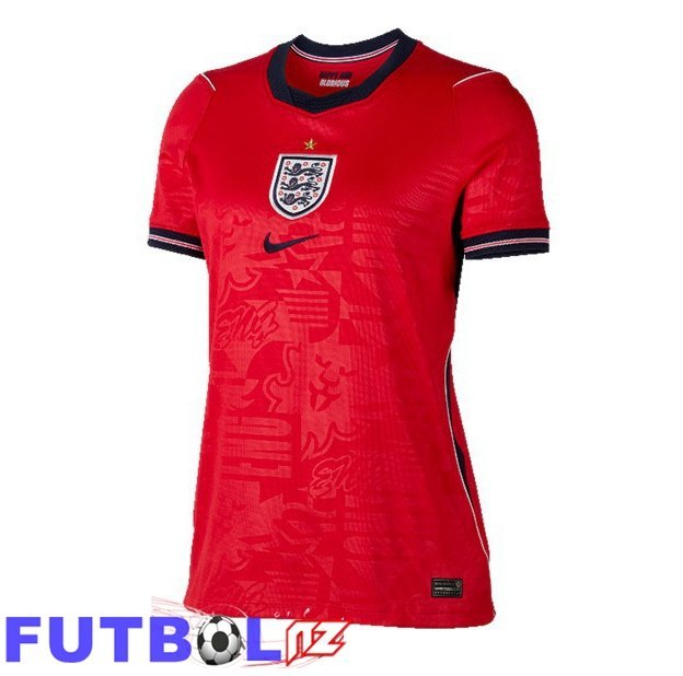 Camisetas De Futbol Inglaterra Mujer Segunda Rojo Copa Del Mundo 2026