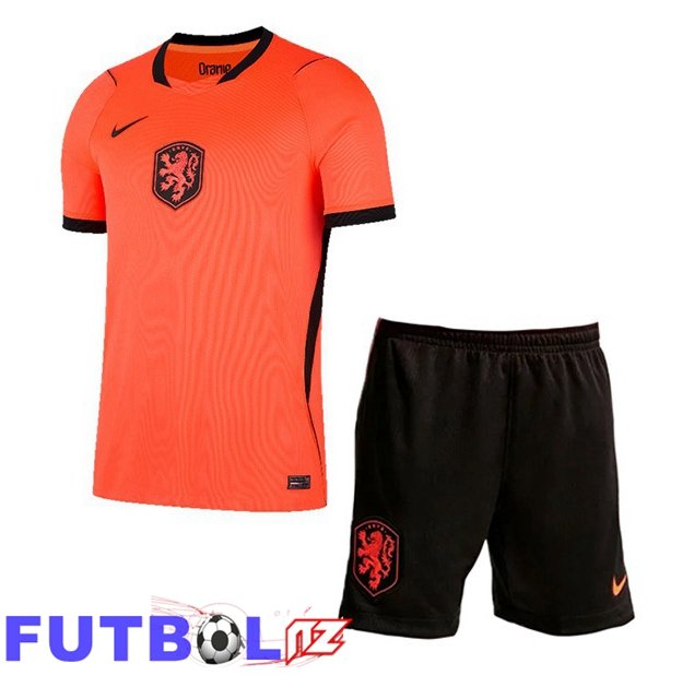 Camisetas De Futbol Países Bajos Ninos Primera Naranja Copa Del Mundo 2026