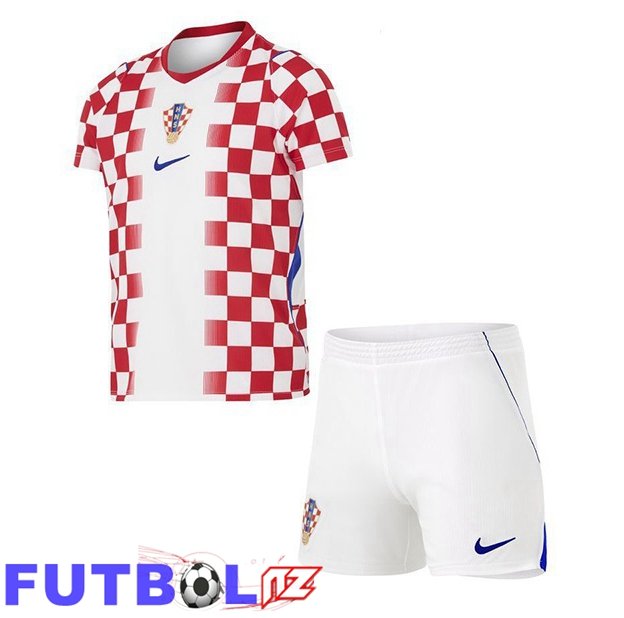 Camisetas De Futbol Croacia Ninos Primera Blanco Rojo Copa Del Mundo 2026
