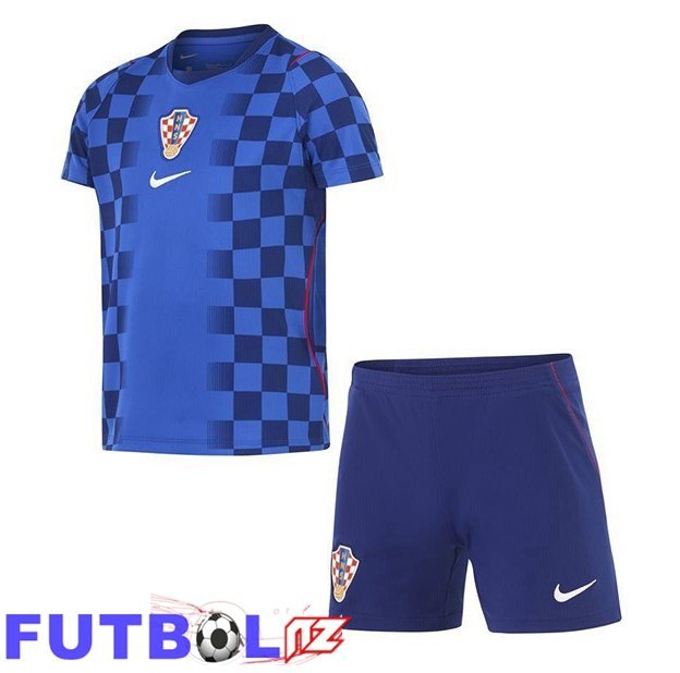 Camisetas De Futbol Croacia Ninos Segunda Azul Copa Del Mundo 2026