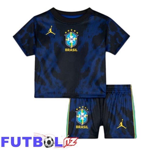 Camisetas De Futbol Brasil Ninos Segunda Azul Real Copa Del Mundo 2026