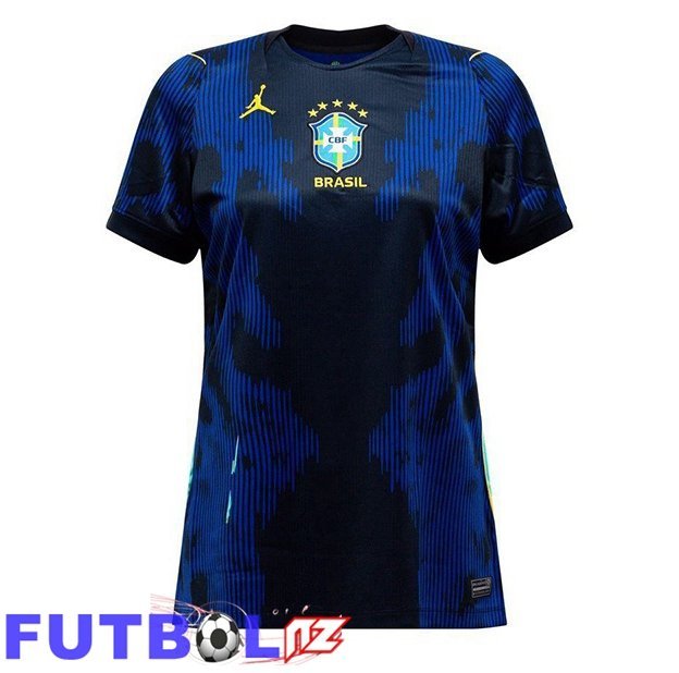 Camisetas De Futbol Brasil Mujer Segunda Azul Real Copa Del Mundo 2026