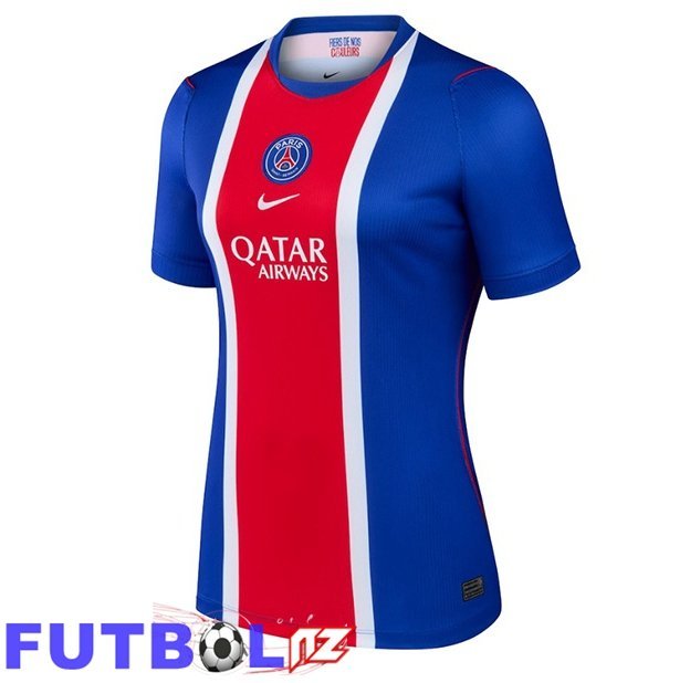 Camisetas De Futbol Paris PSG Mujer Primera Azul Rojo 2026/2027