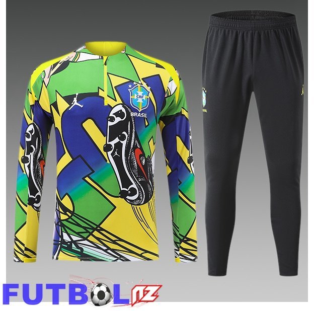 Chandal Equipos De Futbol Brasil Ninos Amarillo Verde 2026/2027