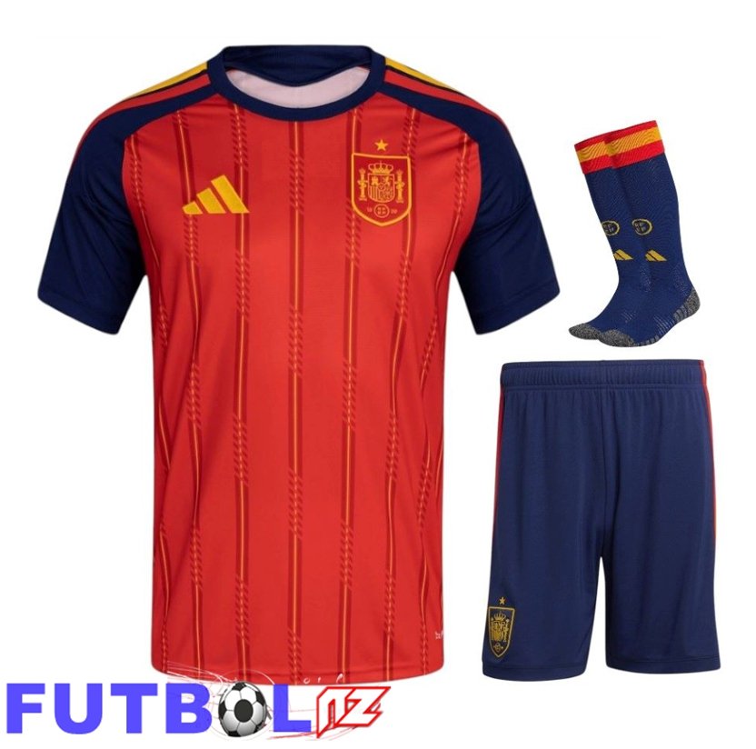 Camiseta España Primera (Cortos + Calcetines) Copa Del Mundo 2026