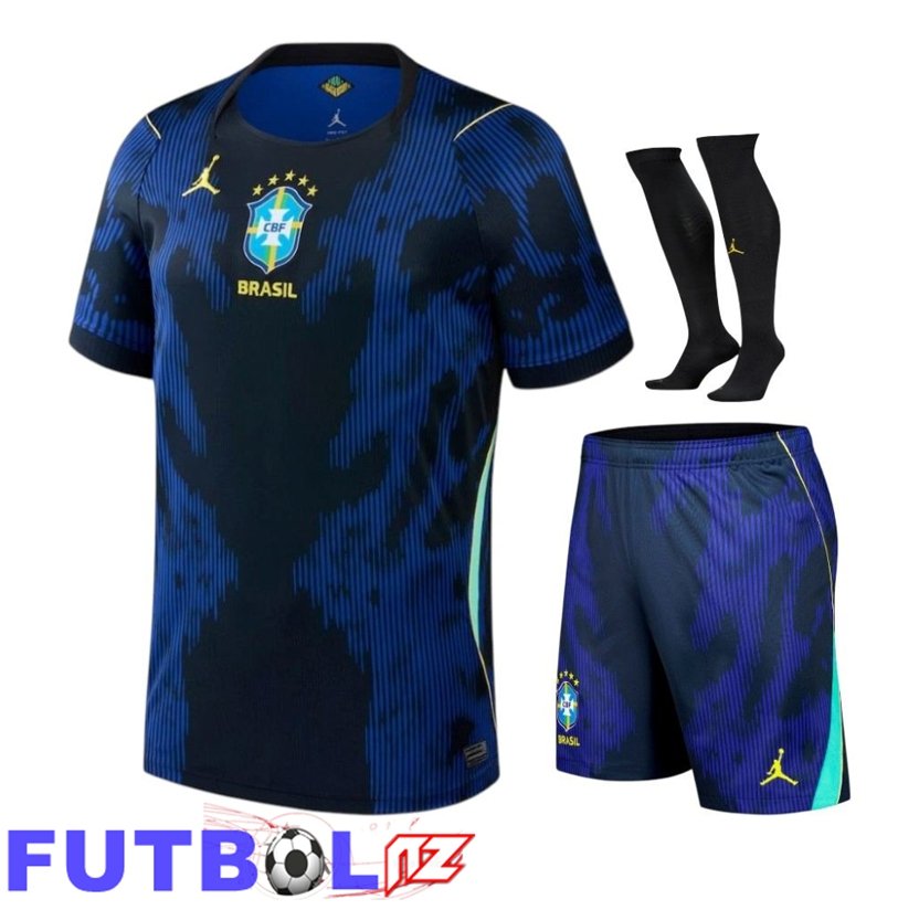 Camiseta Brasil Segunda (Cortos + Calcetines) Copa Del Mundo 2026