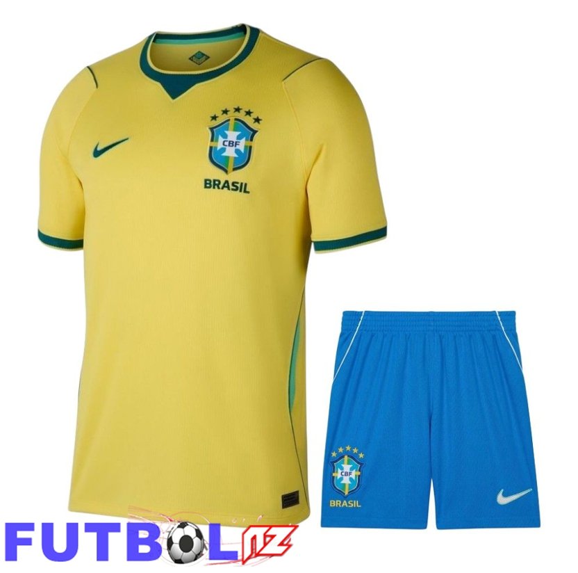 Camiseta Brasil Primera + Cortos Copa Del Mundo 2026