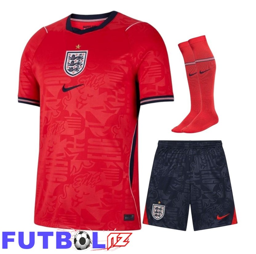 Camiseta Inglaterra Segunda (Cortos + Calcetines) Copa Del Mundo 2026