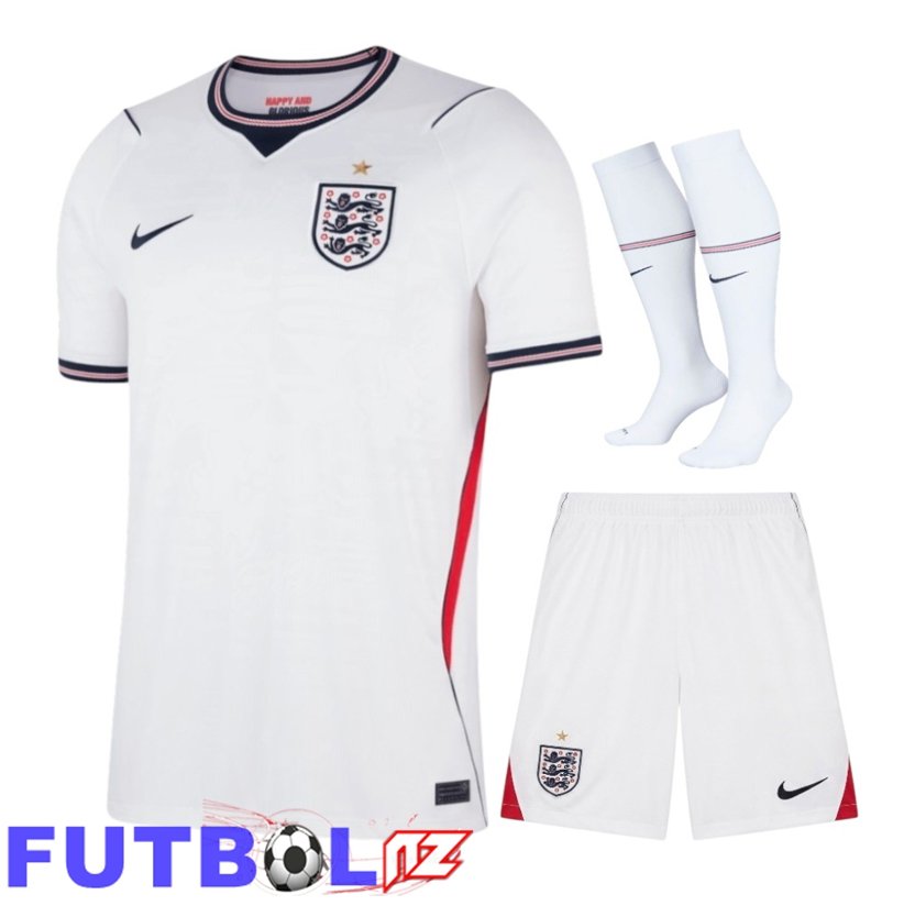 Camiseta Inglaterra Primera (Cortos + Calcetines) Copa Del Mundo 2026