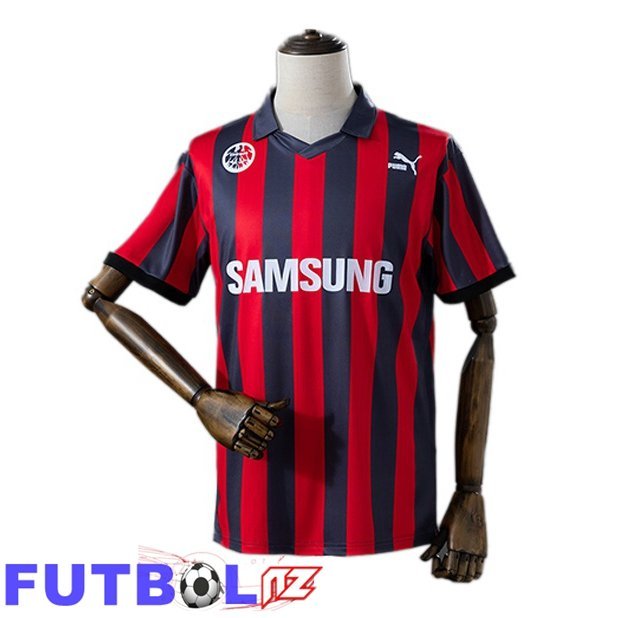 Camisetas De Futbol Eintracht Frankfurt Retro Primera Rojo Negro 1991-1992